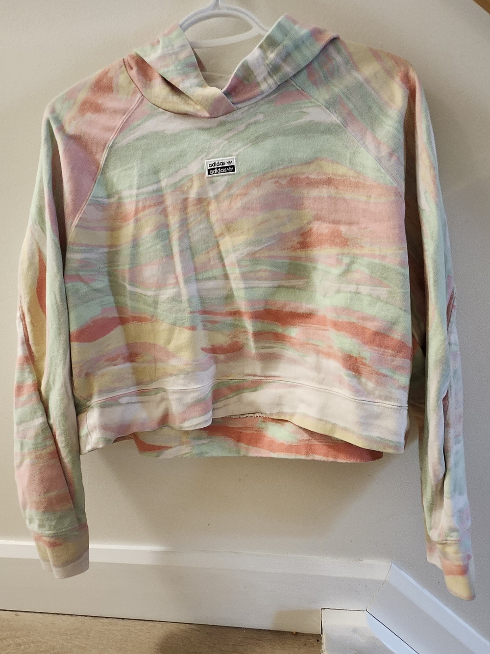 Adidas Pastel Striped Hoodie